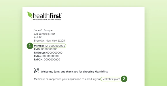 Enrollment letter