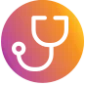 Stethoscope icon violet
